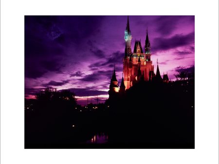 Walt Disney World, Cinderella Castle Purple Sky  from Disney Photo Archives For Sale