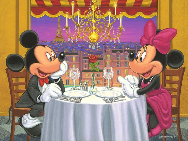 Dinner for Two  by Manuel Hernandez | Signed and Numbered Edition For Discount