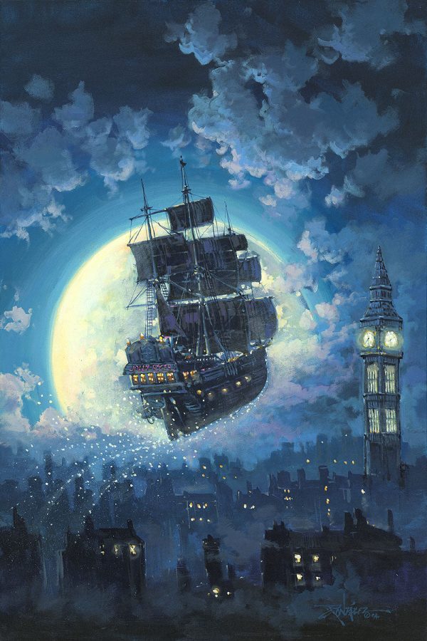 Sailing Into the Moon  by Rodel Gonzalez | Signed and Numbered Edition Online Sale