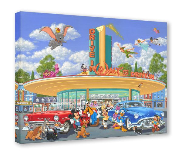 Walt’s Drive-In  by Manuel Hernandez | Signed and Numbered Edition Discount