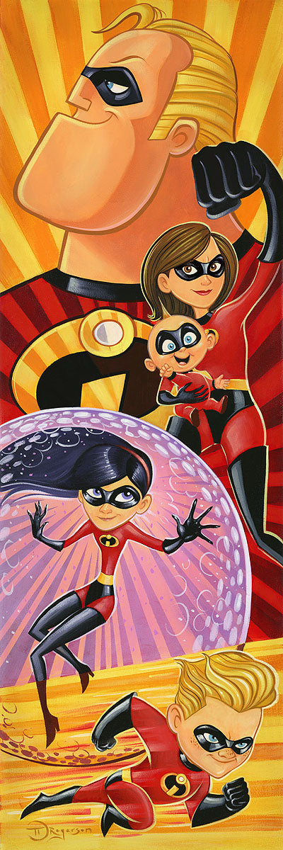 Incredibles to the Rescue  by Tim Rogerson | Signed and Numbered Edition For Cheap