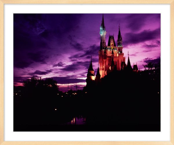 Walt Disney World, Cinderella Castle Purple Sky  from Disney Photo Archives For Sale