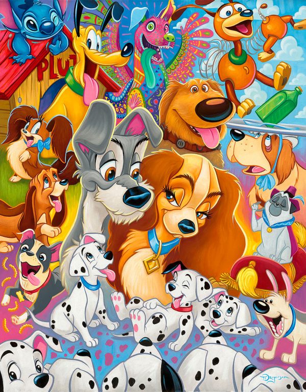 So Many Disney Dogs  by Tim Rogerson For Discount