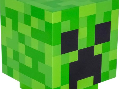 Minecraft Creeper Desk Light with Official Creeper Sounds, Handheld Night Light for Kids Room or Gamer Décor Online now