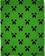 Minecraft Creeper Emerald Fleece Blanket on Sale