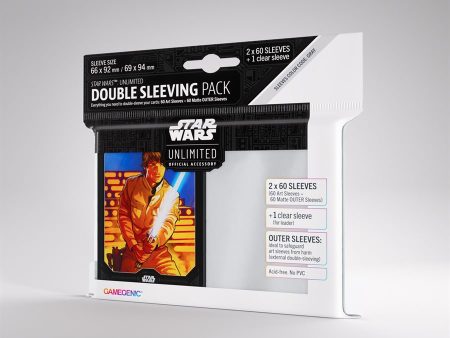 Gamegenic - Star Wars: Unlimited Art Double Sleeving Pack: Luke Skywalker (60ct) Fashion