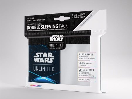 Gamegenic - Star Wars: Unlimited Art Double Sleeving Pack: Space Blue (60ct) Sale